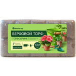 Торфобрикет "ВЕРХОВОЙ Торф РАСКИСЛЕННЫЙ" 10 л.