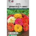 Цветы одн. Цинния "Дримлэнд F1" микс 8шт ЕС
