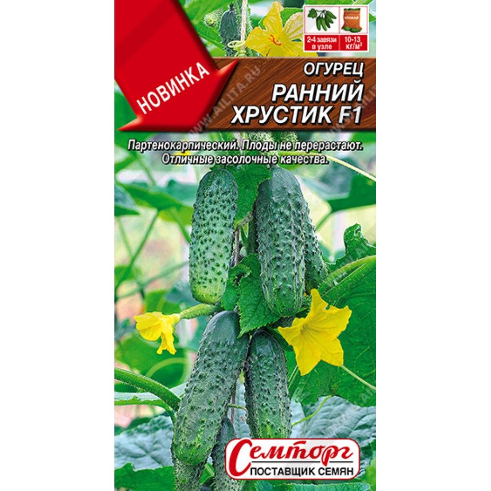 ut9lt5rs4se9lytt4dcvv98v9ichi48u Огурец "Ранний Хрустик F1" 10шт Аэлита — изображение 1