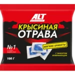 Родентицид "Крысиная Отрава" №1 тесто сырные брикеты 100г