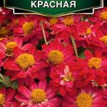 Цветы одн. Цинния "Мариландская Красная" 15шт Аэлита